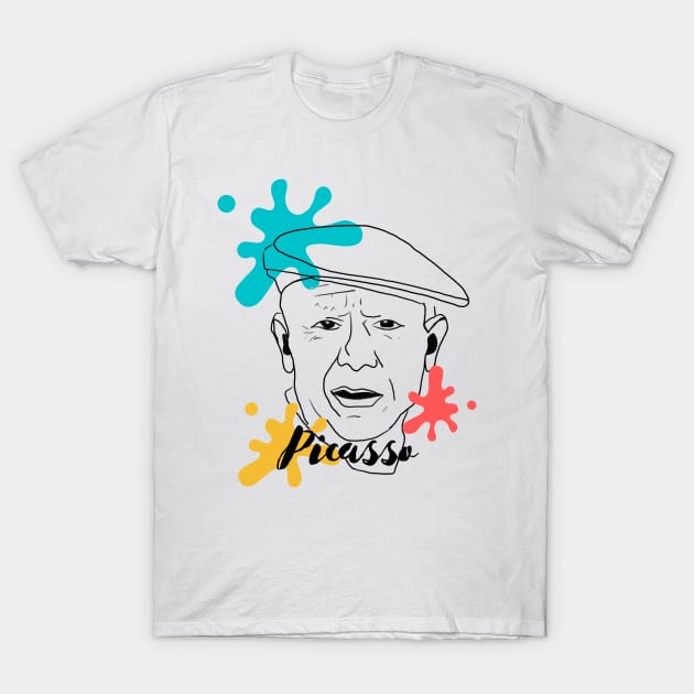 Picasso T-Shirt by JustStewin'Art